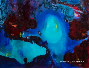 Boulder Opal, oil on linen original painting by emerging artist Marta Zamarska available to buy at online at Poseytude Gallery